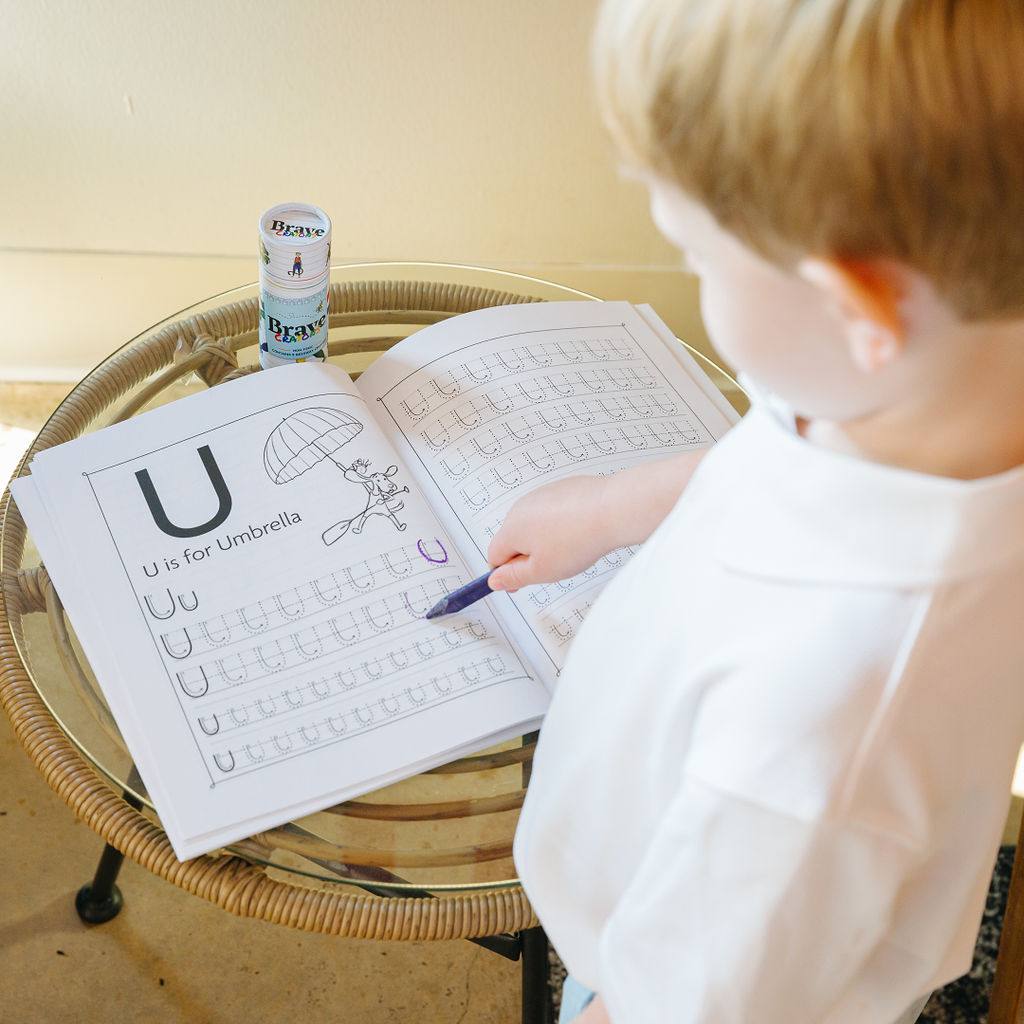 Letter Tracing Workbook: Freedom Island Edition