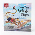 Book cover of 'More Than Spots & Stripes' with a leopard character and cityscape background.