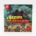 Book cover of 'A Recipe for Revenge' with animated characters in a jungle setting.