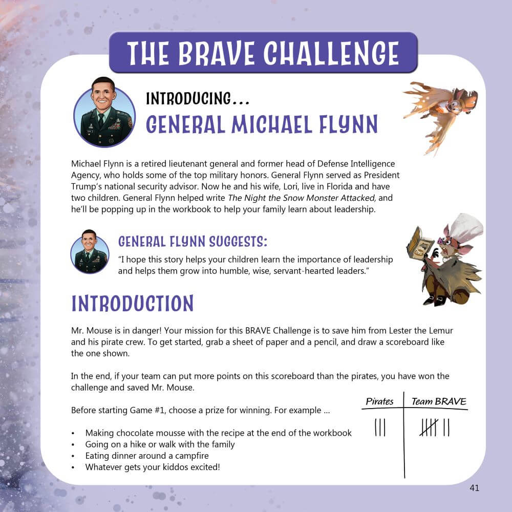 The Night the Snow Monster Attacked - SAGA 2 - Book 7 - General Michael Flynn - Brave Books